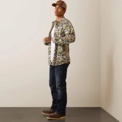 Ariat Men's Hadkins Retro Fit Shirt -Cheap Dusty Wear Store 10043893 full warm