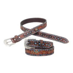Circle Y Blue Bronco Belt