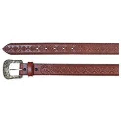 Hooey Brown Diamond Tooled Belt