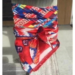 Wyoming Traders Red Blue Aztec Wild Rag