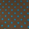 Wyoming Traders Mocha And Blue Polka Dot Wild Rag