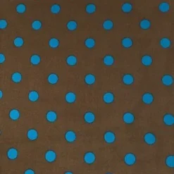 Wyoming Traders Mocha And Blue Polka Dot Wild Rag