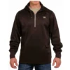 Cinch Brown 1/4 Zip Hoodie