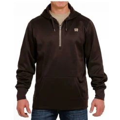 Cinch Brown 1/4 Zip Hoodie