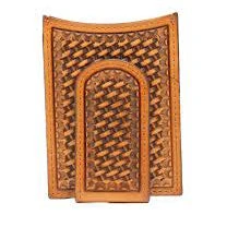 Nocona Men's Basket Weaved Magnet Money Clip