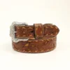 Nocona Men's Tan And Brown Floral Belt
