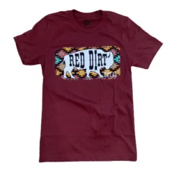 Burgundy Great White Buffalo II Tee