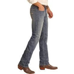 Rock & Roll Denim Men's Revolver Jean -Cheap Dusty Wear Store RRMD1RR0LN B 26648