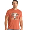 Panhandle Slim Unisex Rust Skull Tee
