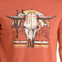 Panhandle Slim Unisex Rust Skull Tee -Cheap Dusty Wear Store RRUT21R1C2 B