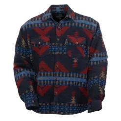 Outback Elliot Navy/Red Shacket