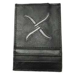 Twisted X Black And Silver Money Clip Wallet