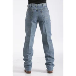 Cinch Medium Stonewash Green Label Jeans -Cheap Dusty Wear Store mb90530001 back 1006 detail