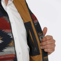 Cinch Aztec Puffer Vest -Cheap Dusty Wear Store mwv1533004 5 231 detail
