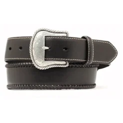 Nocona Men's Black Lace Edging Belt